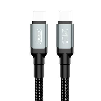Кабель XO USB Type-C - USB Type-C (M/M), 5А, 240W, 2 м, Black (NB-Q264B-CC.black) [604383]