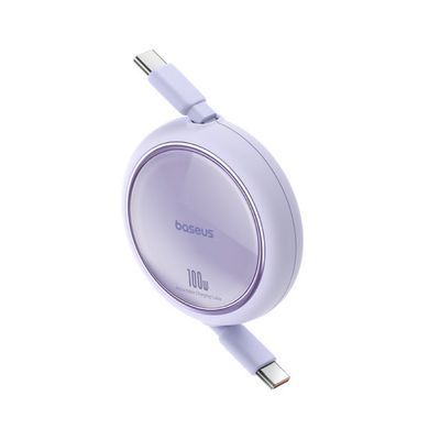 Кабель Baseus Free2Draw Mini Retractable Charging Cable Type-C to Type-C 100W 1m Nebula Purple (P10364500511-00) [802518]