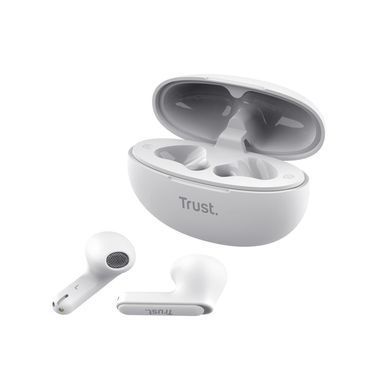 Навушники TWS Trust Yavi Earphones BT 5.3, ENC, SBC, Mic, Білий (25173_TRUST) [107465]