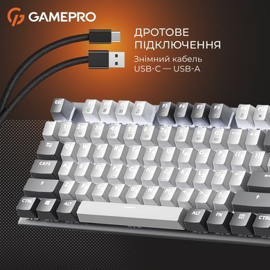 Клавіатура GamePro Genesis Metallic Outemu Red Swithes USB Gray (MK144G) [615509]