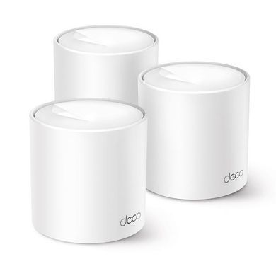 Система WiFi-Mesh TP-LINK Deco X10 AX1500, 1xGE LAN, 1xGE WAN, 3мод (DECO-X10-3-PACK) [104678]