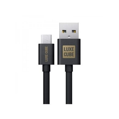 Кабель Luxe Cube USB Type-А - USB Type-C (M/M), 3 А, 1 м, чорний (8886668686112) [603798]