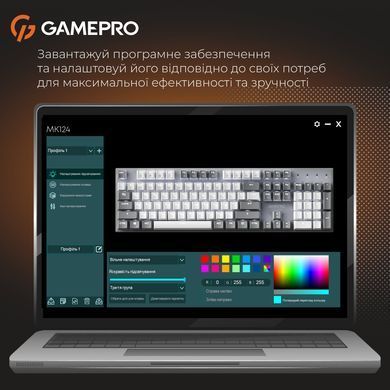 Клавіатура GamePro Genesis Metallic Outemu Red Swithes USB Gray (MK144G) [615509]