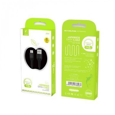 Кабель SkyDolphin S05V TPE Frost Line USB - micro USB (M/M), 1 м, Black (USB-000553) [603858]