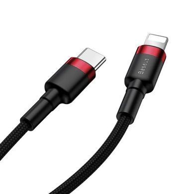 Кабель Baseus Cafule Cable Type-C to iP PD 20W 1m Red+Black (CATLKLF-91) [802568]