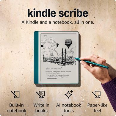 Електронна книга Amazon Kindle Scribe (1st Gen) (2024) 64GB Metallic Jade_JP (Kindle Scribe (1st Gen) (2024) 64GB Jade_JP) [610042]