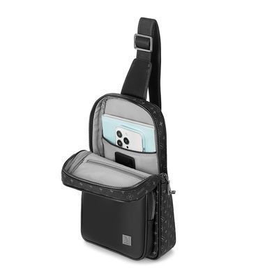 Сумка WIWU Master Fingerprint Lock Crossbody Bag Black (6976195096064) [806449]
