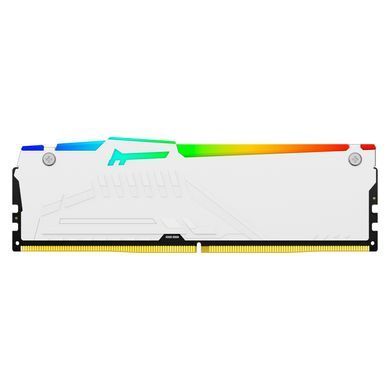 Пам'ять ПК Kingston DDR5 32GB 6000 FURY Beast RGB XMP Білий (KF560C40BWA-32) [13854]