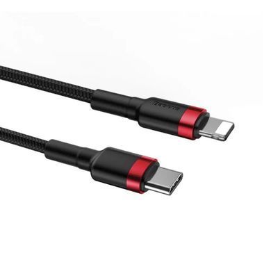 Кабель Baseus Cafule Cable Type-C to iP PD 20W 1m Red+Black (CATLKLF-91) [802568]