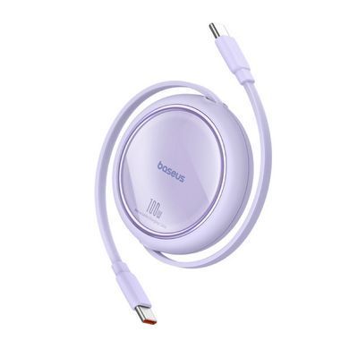 Кабель Baseus Free2Draw Mini Retractable Charging Cable Type-C to Type-C 100W 1m Nebula Purple (P10364500511-00) [802518]