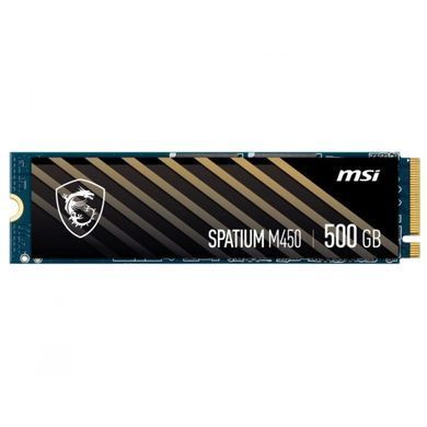 Накопичувач SSD 500GB MSI Spatium M450 M.2 2280 PCIe 4.0 x4 NVMe 3D NAND TLC (S78-440K220-P83) [614290]