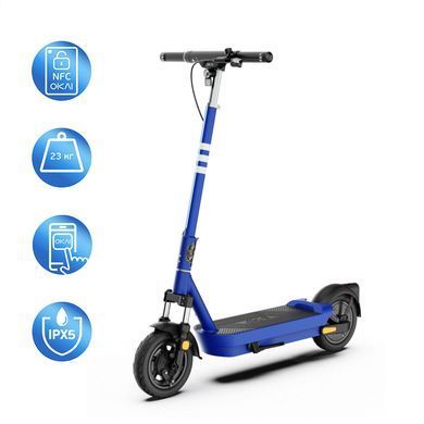 Електросамокат OKAI ue 10", 500(1000)W, 15.6Ah, 70km, 25km\h, 25%, NFC, App, 23kg (ES40-BL) [800011]