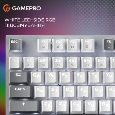 Клавіатура GamePro Genesis Metallic Outemu Red Swithes USB Gray (MK144G) [615509]