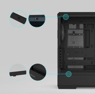 Корпус Zalman P50 DS без БЖ, 2xUSB3.0, 1xUSBType-C, 4x120мм ARGB, VGA 435мм, LCS ready, TG Side Panel, ATX, чорний (P50DSBLACK) [111331]