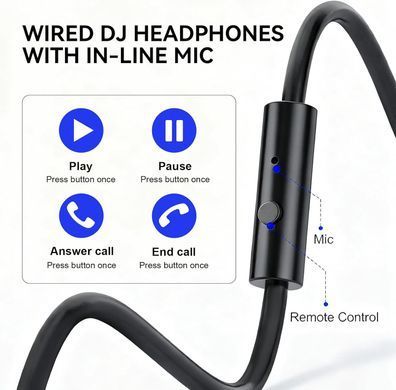 Гарнітура OneOdio Pro 50, 3,5мм/6,35мм, Black (Pro 50 Black) [404475]