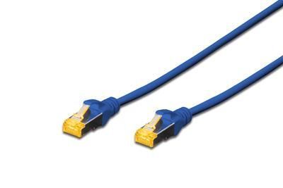 Патч-корд DIGITUS CAT 6a S-FTP, 5м, AWG 26/7, Cu, LSZH, синій (DK-1644-A-050/B) [110323]