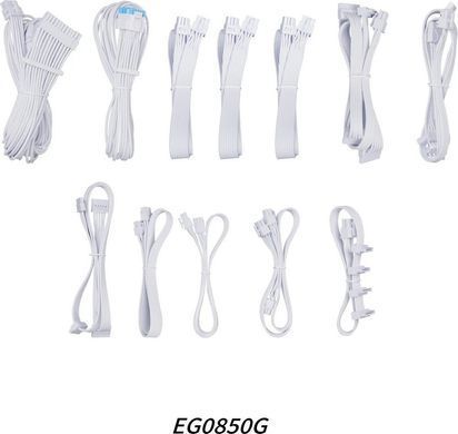 Блок живлення Lian Li EDGE850, 80 Plus Gold, White, EU Cord (G9P.EG0850G.W000.EU) [613520]