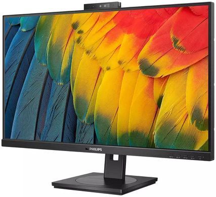 Монітор TFT 27" Philips 27B1U5601H, QHD, IPS, 75Гц, HDMI, DP, USB-C, RJ-45, USB-hub, cam, HAS, Pivot, (27B1U5601H/00) [405347]