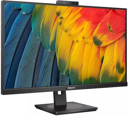 Монітор TFT 27" Philips 27B1U5601H, QHD, IPS, 75Гц, HDMI, DP, USB-C, RJ-45, USB-hub, cam, HAS, Pivot, (27B1U5601H/00) [405347]