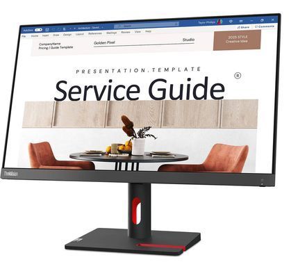 Монiтор Lenovo 23.8" ThinkVision S24i-30 IPS Black 100Hz (63DEKAT3UA) [614759]