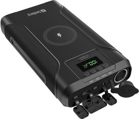 УМБ Sandberg 76800mAh Survivor DC91W PD100W,2xUSB-С+USB-A18W,Cigar Lighter120W,QI-15W,PowerThru (421-15) [404281]