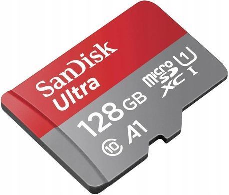 Карта пам'яті microSDXC (UHS-1) SanDisk Ultra 128Gb class 10 A1 (140Mb/s) (adapter SD) Imaging Packaging (SDSQUAB-128G-GN6IA) [805564]
