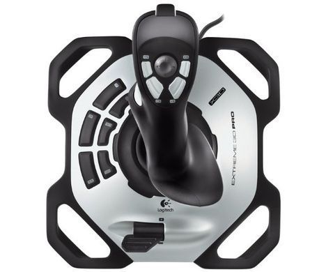Джойстик Logitech Extreme 3D Pro чорно-білий USB (942-000031) [611100]