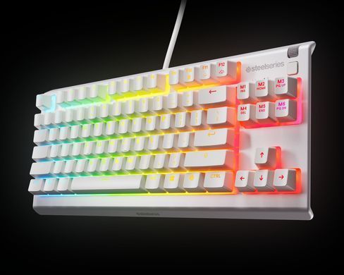 Клавіатура ігрова SteelSeries Apex 3 TKL UA White (64819) [401058]