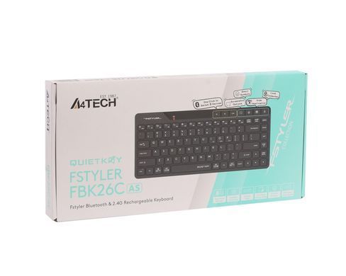 Клавіатура бездротова A4Tech FBK26C AS Black (FBK26C AS (Black)) [606101]