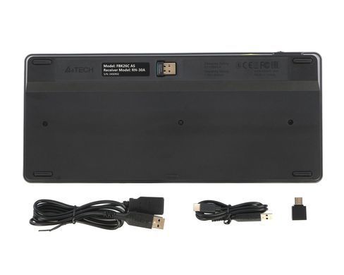 Клавіатура бездротова A4Tech FBK26C AS Black (FBK26C AS (Black)) [606101]