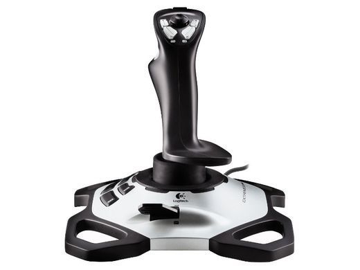 Джойстик Logitech Extreme 3D Pro чорно-білий USB (942-000031) [611100]