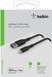 Кабель USB-A > Lightning заряджання/синхронізації Belkin 1м, 12Вт, PVC, чорний (CAA001BT1MBK) [108502], фото 7