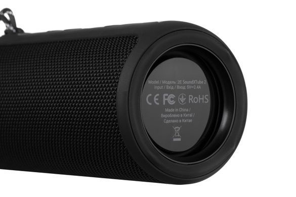 Портативна акустична система 2E SoundXTube2 30Вт, ВТ 5.0, MP3, TWS, Party Mode, IPX7, Чорний (2E-BSSXT2WBK) [113294]