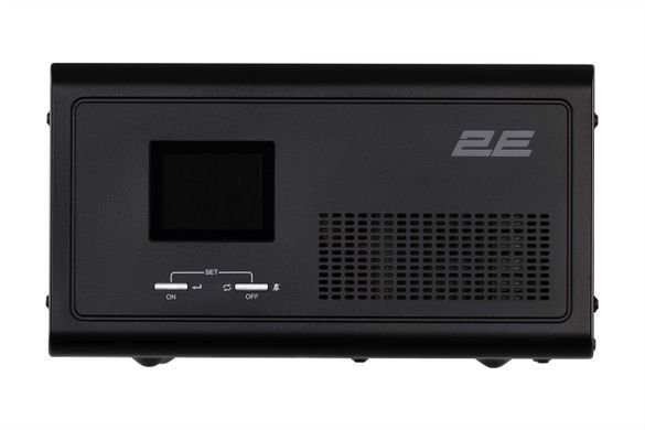 Інвертор 2E HI1000, 1000W, 12V - 230V, LCD, AVR, 2xSchuko + DC output (2E-HI1000) [103021]