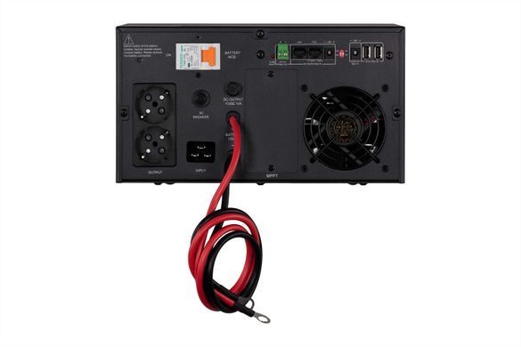 Інвертор 2E HI1000, 1000W, 12V - 230V, LCD, AVR, 2xSchuko + DC output (2E-HI1000) [103021]