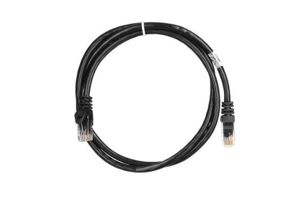 Патч-корд 2E САТ 6, UTP, 1м, 26AWG, RJ45, 7/0.16, Cu, PVC, чорний (2E-PC6COP-100BK) [109851]