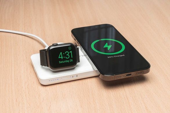 Портативний зарядний пристрій Yenkee YPB 510 - 10000 mAh PD 22,5W 3in1 Qi Wireless (White) (37000006) [201937]