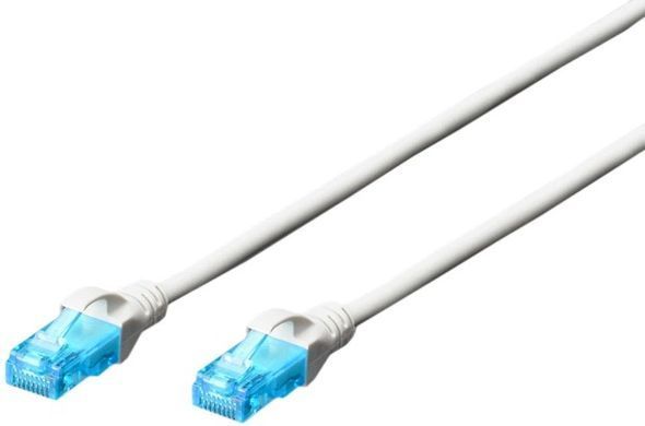 Патч-корд DIGITUS CAT 5e UTP, 0.25м, AWG 26/7, CCA, сірий (DK-1512-0025) [109739]