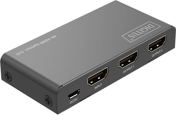 Відеосплітер DIGITUS HDMI (INx1 - OUTx2), 4K (DS-55336) [112921]