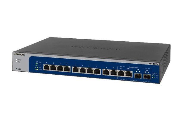 Комутатор NETGEAR XS512EM 12x10GE, 2xSFP+ Combo, WebSmart (XS512EM-100EUS) [14991]