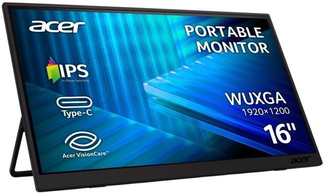Монітор Acer 16" PM161Wbmiuux IPS Black (UM.ZP1EE.012) [619360]