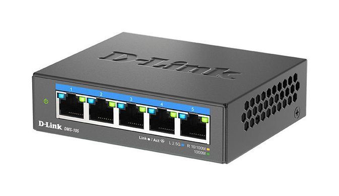Комутатор D-Link 5x2.5GE, Некерований (DMS-105) [105250]