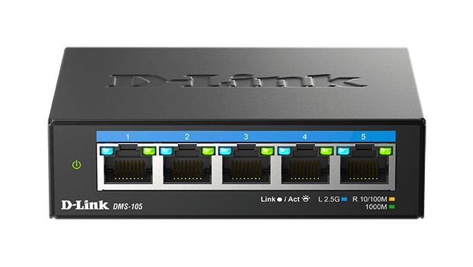 Комутатор D-Link 5x2.5GE, Некерований (DMS-105) [105250]