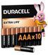 Лужні батарейки Duracell LR03 MN2400 уп. 1х10 шт. (5002509/5006462/5014477/5016486) [203694], фото 1