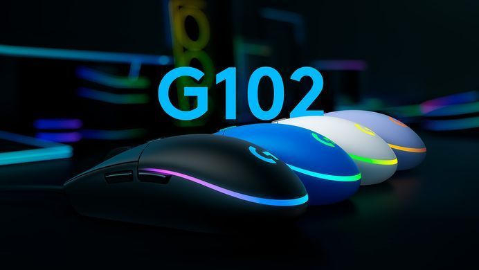 Миша Logitech G102 Lightsync - Lilac - EER (910-005854) [200768]