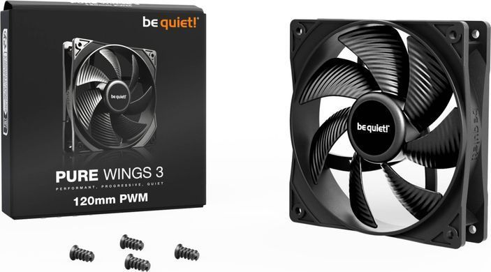 Вентилятор be quiet! Pure Wings 3 120mm PWM Black (BL105) [620192]