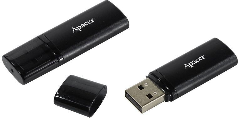 Накопичувач Apacer 32GB USB 3.2 Type-A AH25B Чорний (AP32GAH25BB-1) [110164]