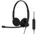 Гарнітура комп'ютерна стерео On-Ear EPOS IMPACT 100 MS, USB C + A, Microsoft Teams, односпрямований, 2м, Чорний (1001421) [111716], фото 2