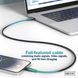 Кабель DIGITUS USB-C заряджання/синхронізації, USB 4.0 Gen 2, 20G, 240W, 8K, силіконовий, 2м, чорний (AK-300344-020-S) [108606], фото 9