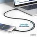 Кабель DIGITUS USB-C заряджання/синхронізації, USB 4.0 Gen 2, 20G, 240W, 8K, силіконовий, 2м, чорний (AK-300344-020-S) [108606], фото 10